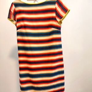 Pim + Larkin Red and Blue Sheath Mini Dress
